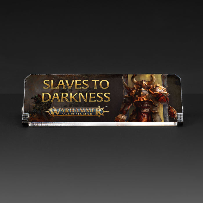Plaque for Warhammer Age of Sigmar - Slaves To Darkness