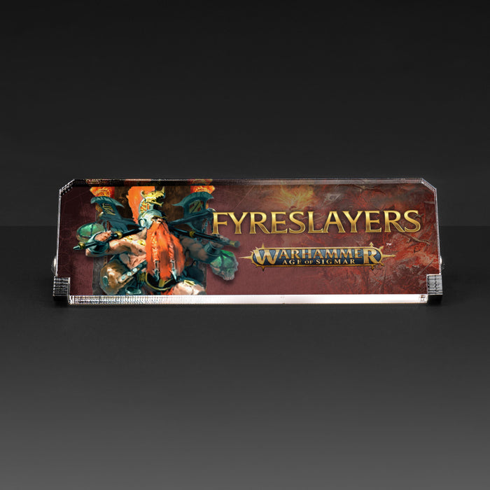 Plaque for Warhammer Age of Sigmar - Fyreslayers