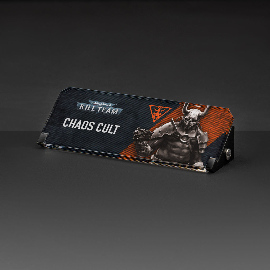 Plaque for Warhammer 40,000 Kill Team Chaos Cult — Wicked Brick