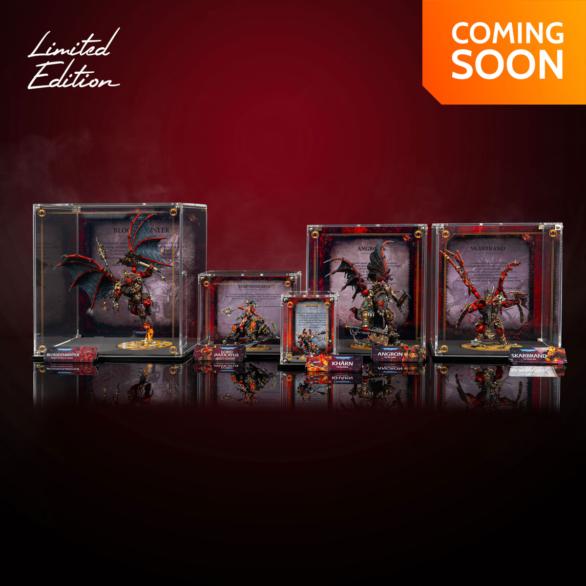 Limited Edition Display Cases for Warhammer® 40,000 World Eaters Minia ...