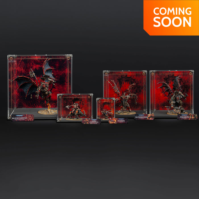 Display Cases for Warhammer® 40,000 World Eaters Miniatures