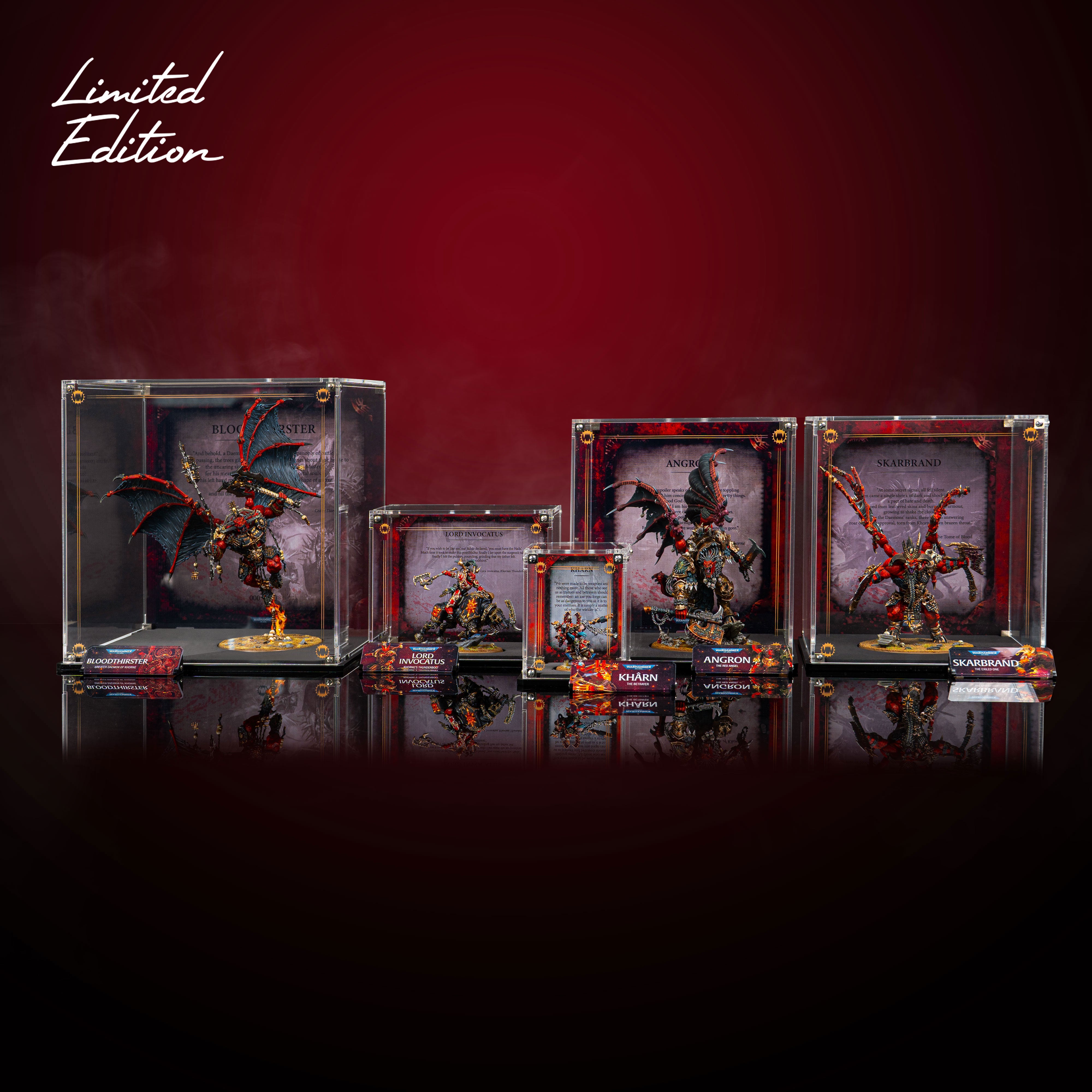 Display Cases for Warhammer 40,000 World Eaters Miniatures
