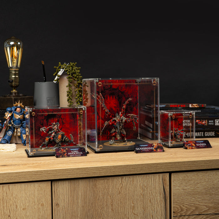 Display Cases for Warhammer® 40,000 World Eaters Miniatures