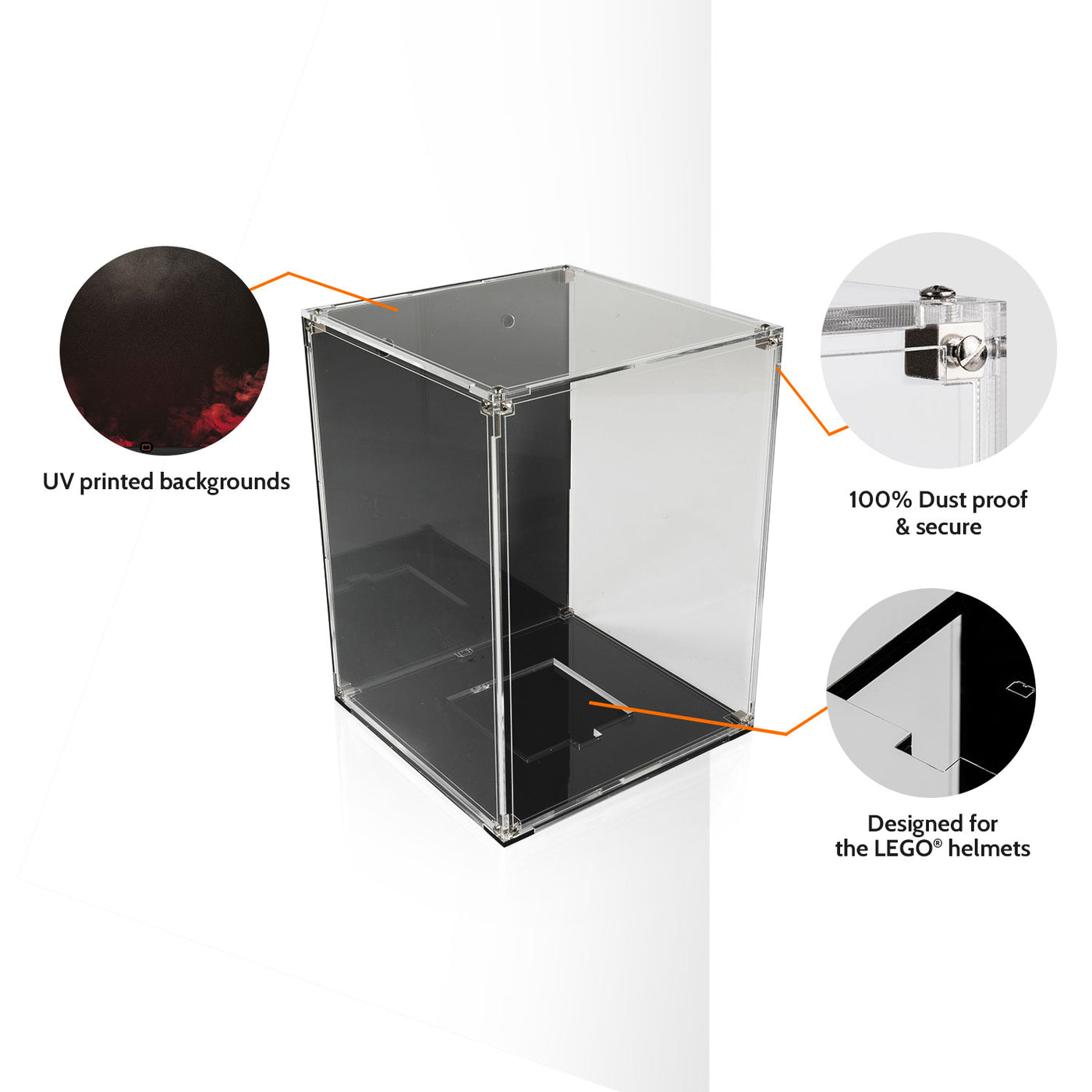 Mask Display Box Display Cases for Spider-Man's Mask 76285 — Wicked Brick