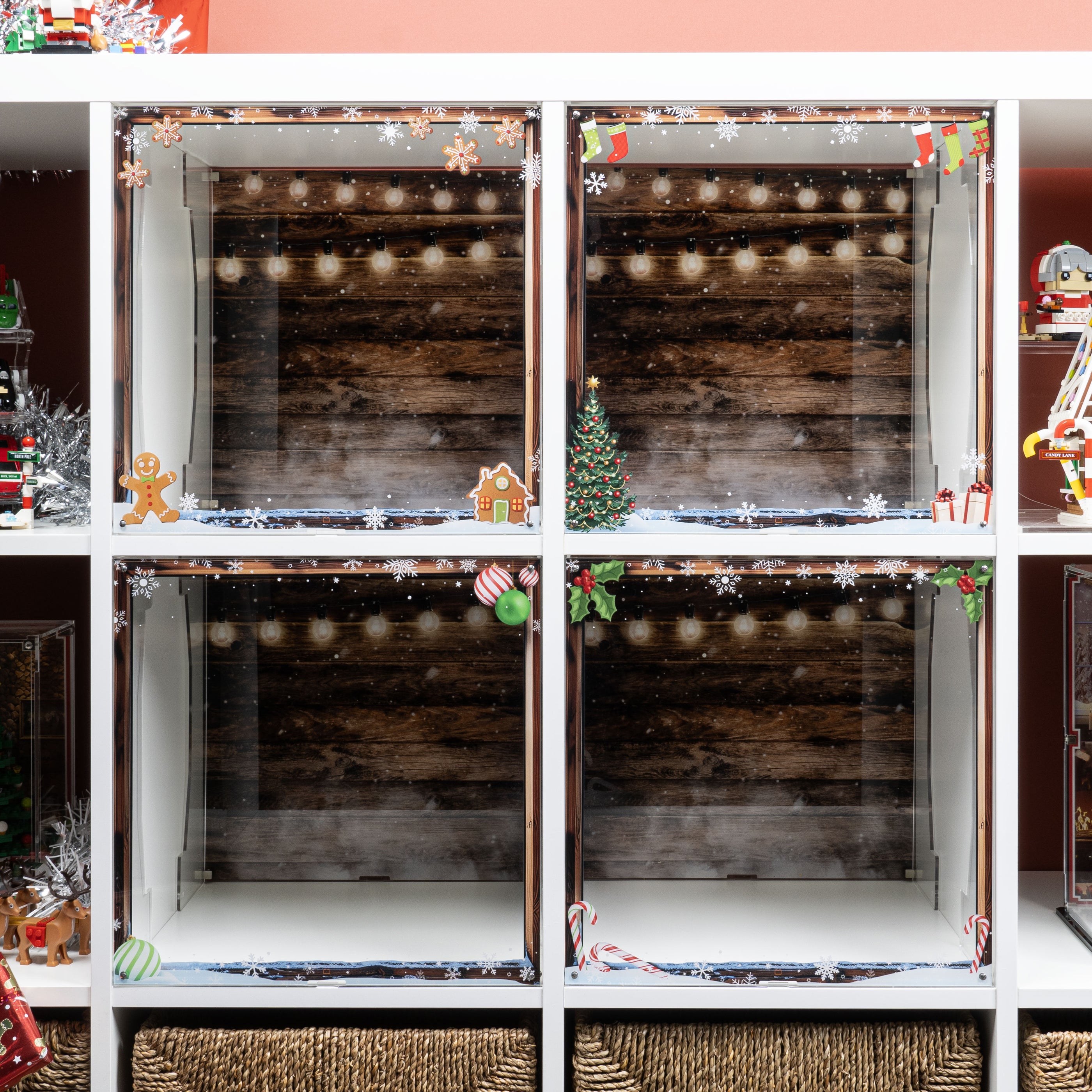 Decorative Christmas Window Display Solution for IKEA® KALLAX — Wicked