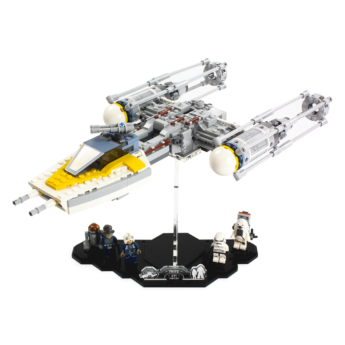 Display stand for LEGO® Star Wars™ Y-Wing (75172)