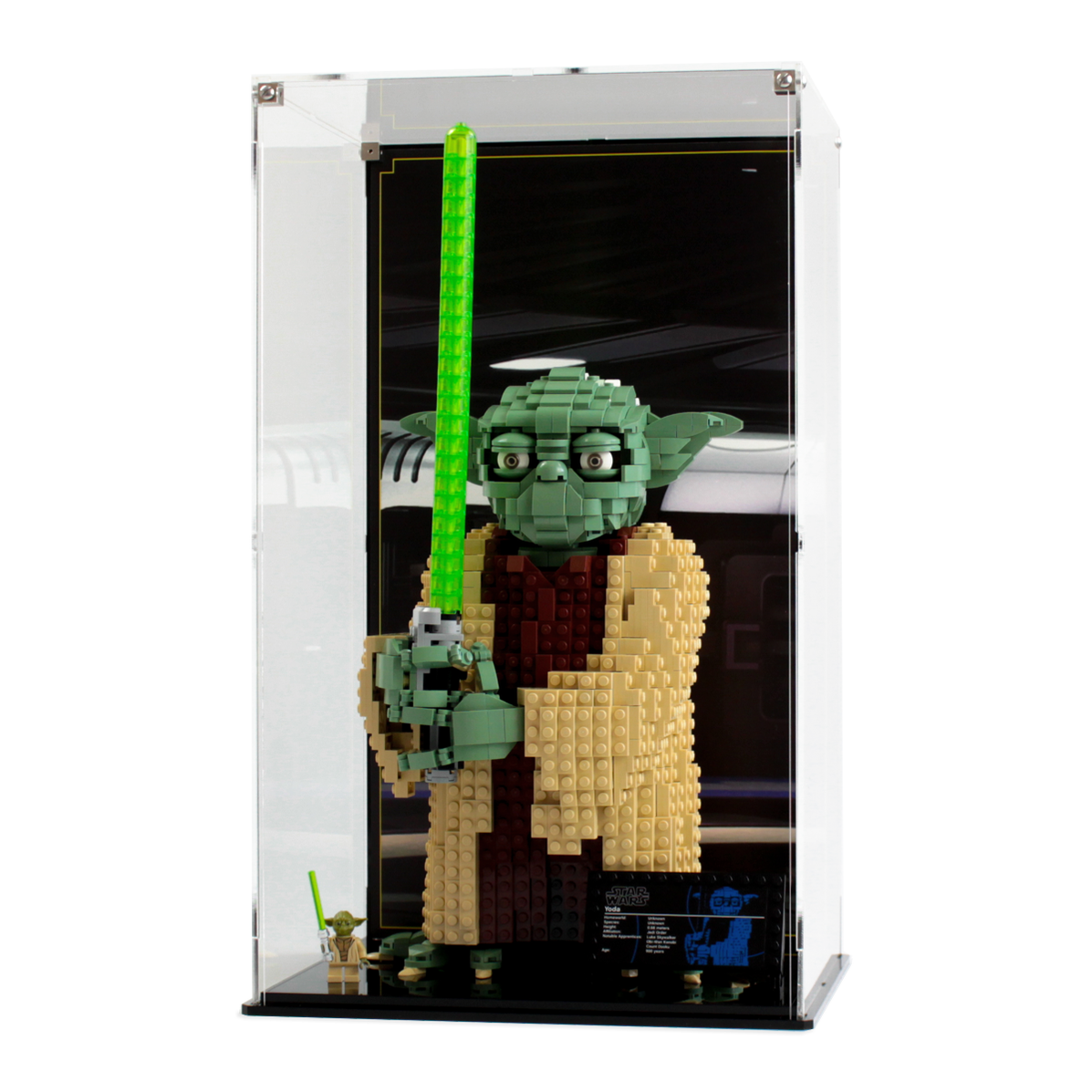 Display Case for LEGO Star Wars Yoda 75255 — Wicked Brick