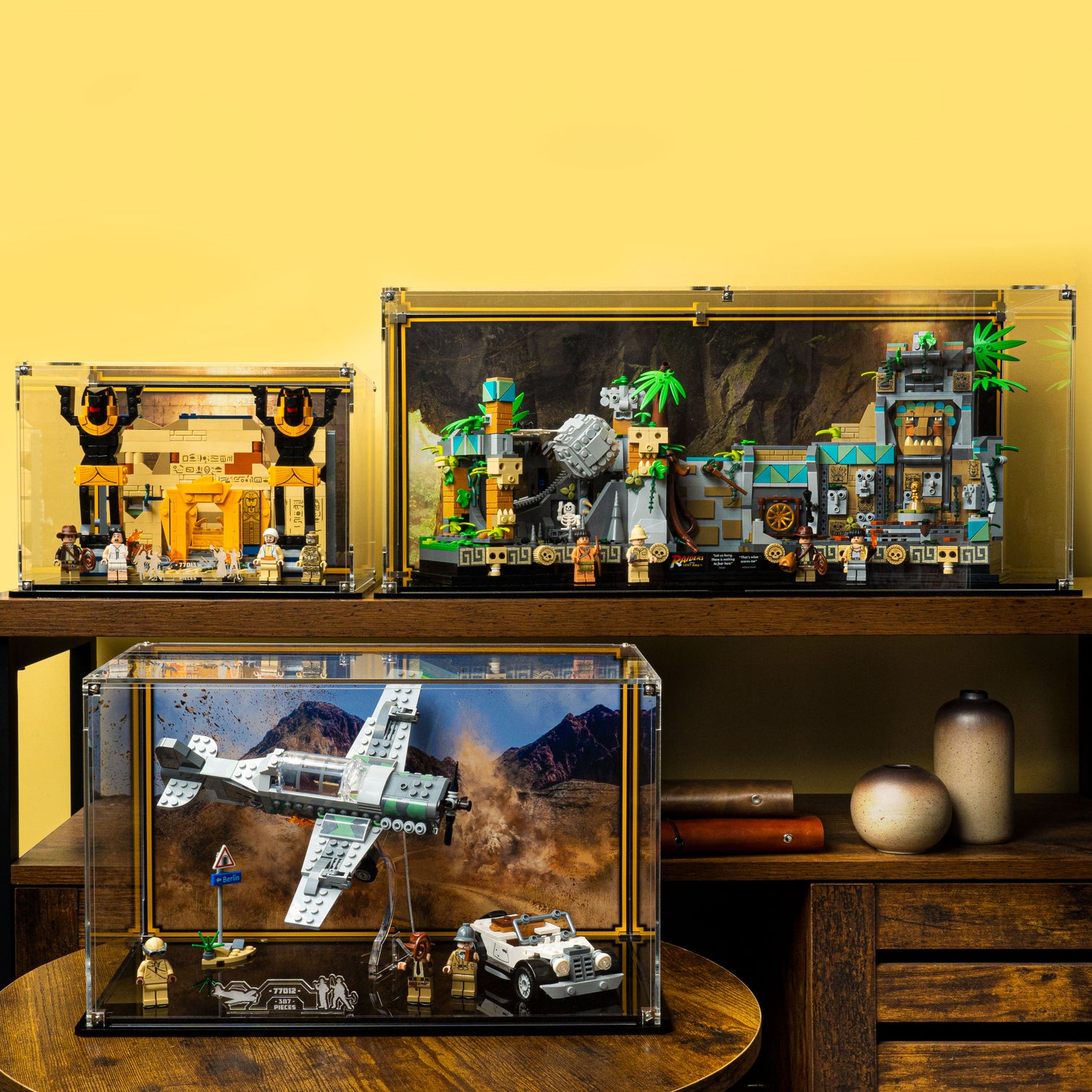 Display case for LEGO® Indiana Jones™ Fighter Plane Chase (77012) — Wicked  Brick