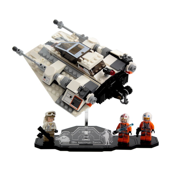 Display stand for LEGO® Star Wars™ 20th Anniversary Snowspeeder (75259)