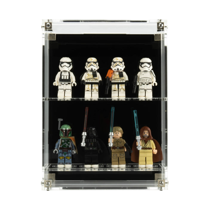 Wall Mounted Display Cases for LEGO® Minifigures - 4 Minifigures wide