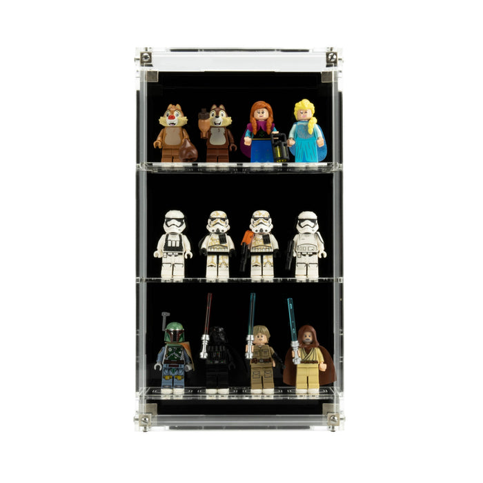 Wall Mounted Display Cases for LEGO® Minifigures - 4 Minifigures wide