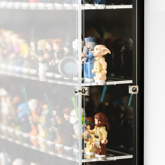 Wall Mounted Display Cases for LEGO® Minifigures - 8 Minifigures Wide
