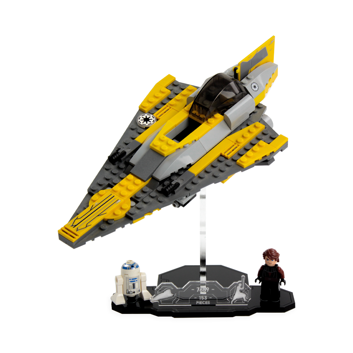 Stifte bekendtskab Panorama banner Display stand for LEGO® Star Wars™ Anakin's Jedi Starfighter (7669) —  Wicked Brick