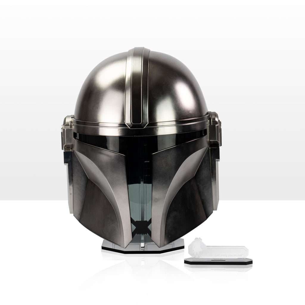 mandalorian smith helmet Display Stand for Star Wars Black Series Mandalorian Helmet | Premium Acrylic Stand & Add-On | Elevated Showcase