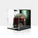 Display case for Star Wars™ Black Series Boba Fett Helmet (Re-Armoured) with background and helmet