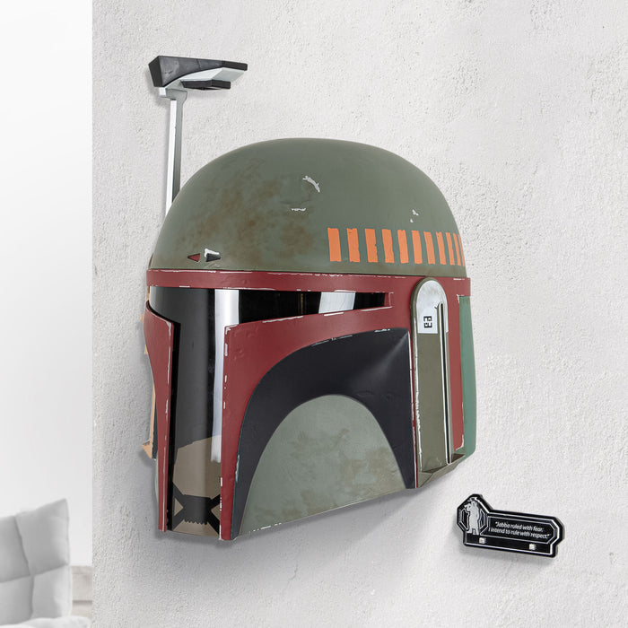 Wall Mounted Display Stand for Star Wars™ Black Series Boba Fett Helmet (Re-Armoured)