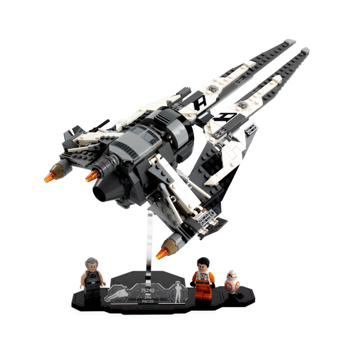 Display stand for LEGO® Star Wars™ Ace Interceptor (75242) — Wicked Brick