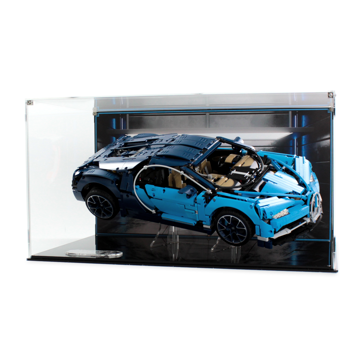 Display case for LEGO® Technic: Bugatti Chiron (42083) — Wicked Brick