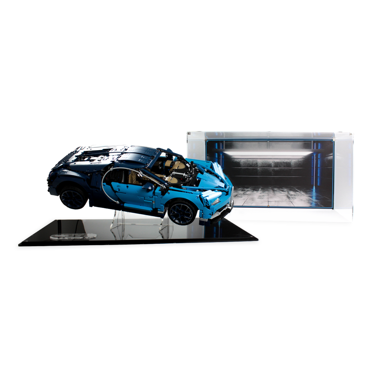 Display case for LEGO® Technic Bugatti Chiron (42083) — Wicked Brick