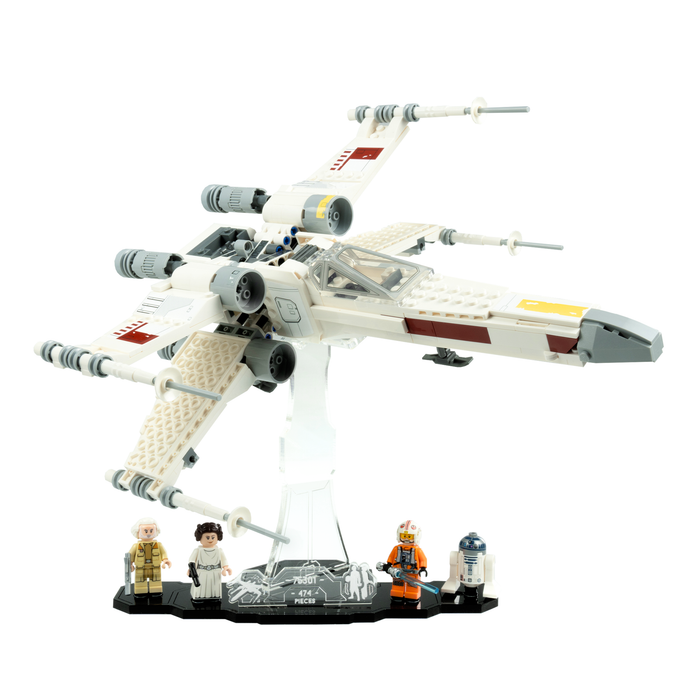 Display stand for LEGO® Star Wars™ Luke Skywalker’s X-Wing Fighter (75301)