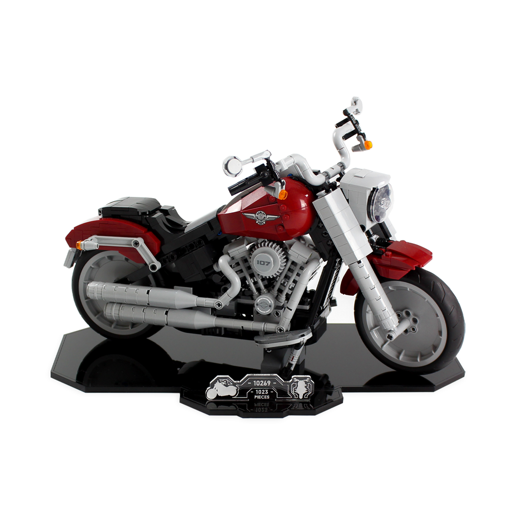 Display stand for LEGO® Creator: Harley Davidson Fatboy (10269