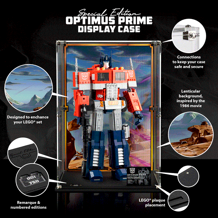 Limited Edition Display Cases for LEGO® Optimus Prime (10302)