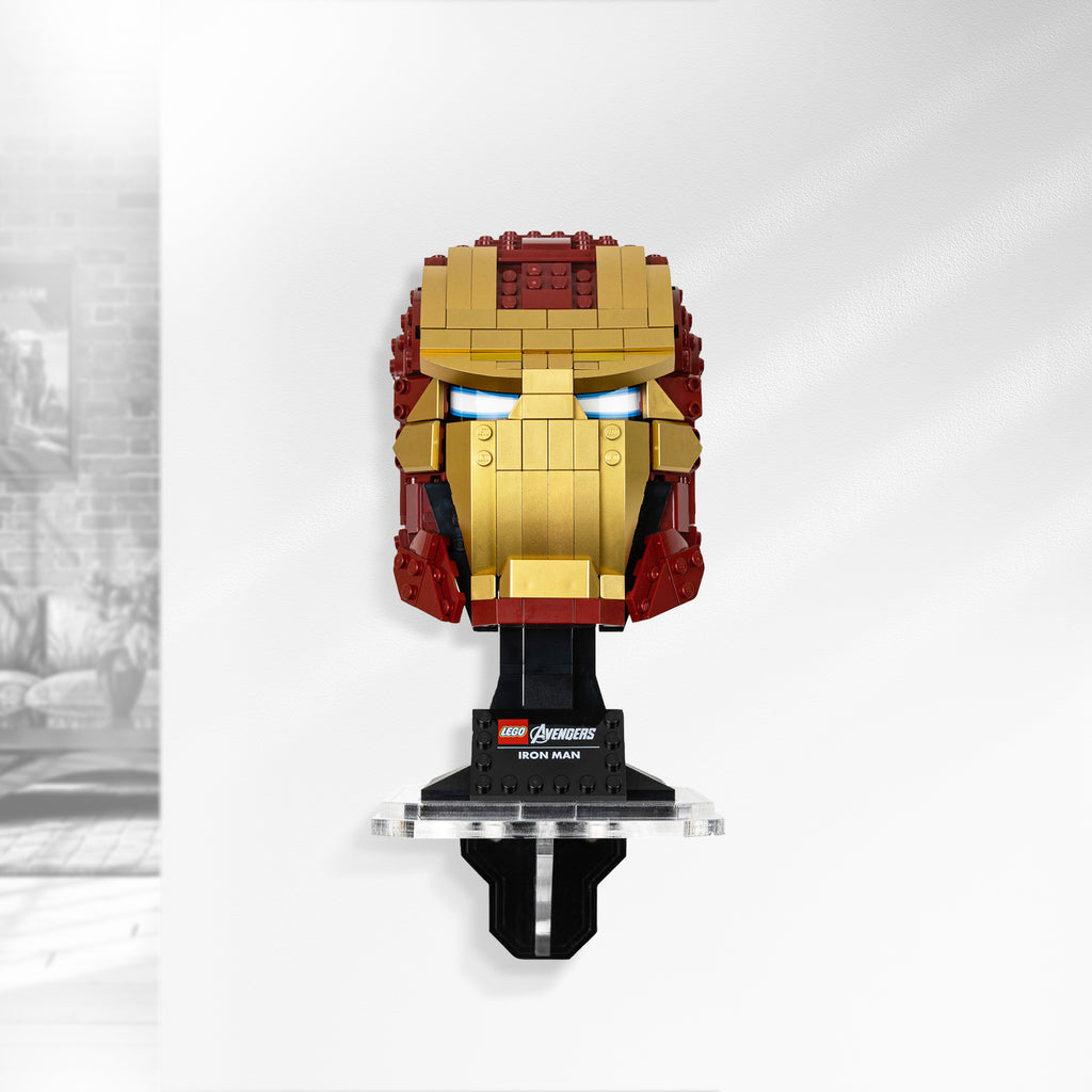 Wall Mounted Display for LEGO® Iron Man Helmet (76165) — Wicked Brick