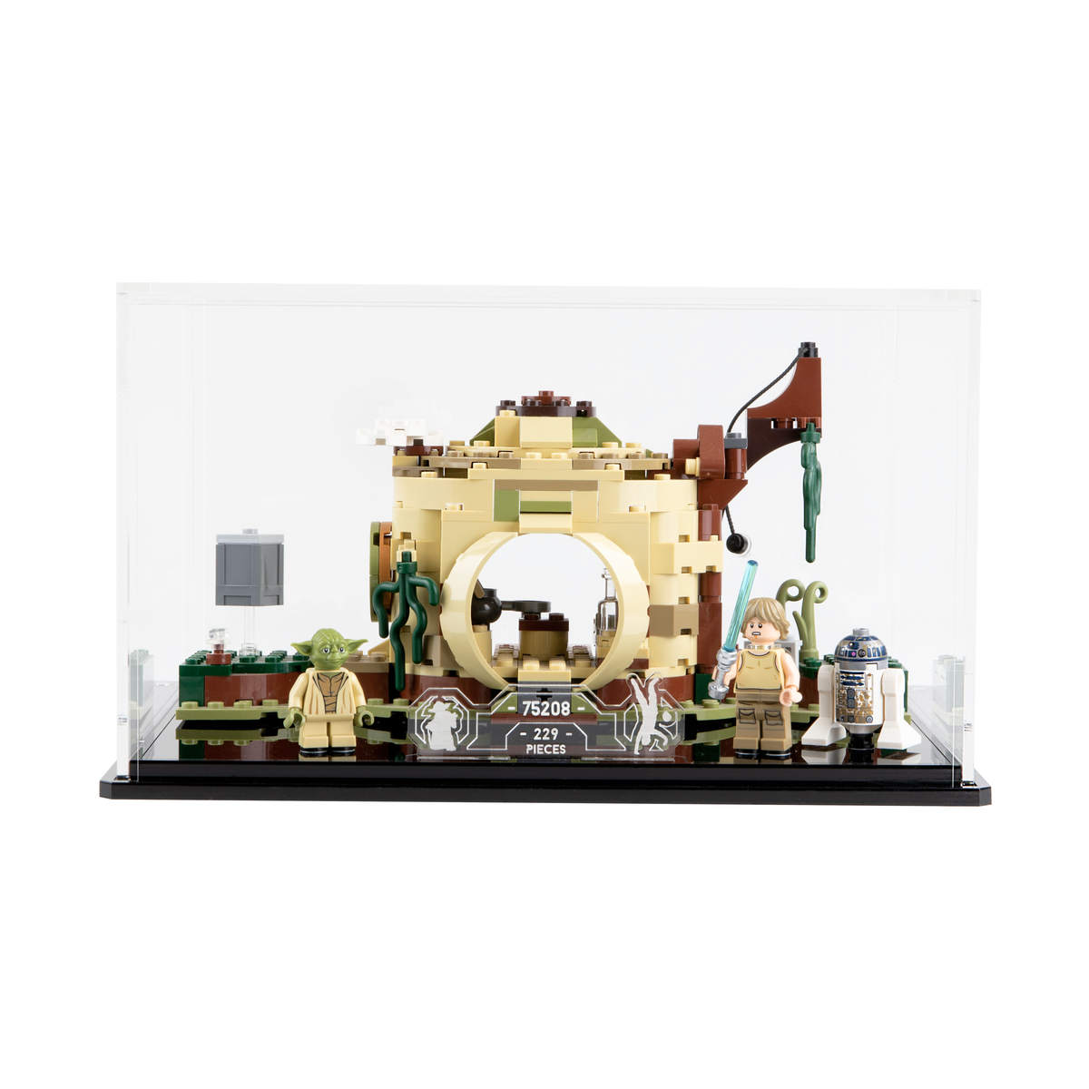 Display case for LEGO Star Wars Yoda s Hut 75208 Wicked Brick