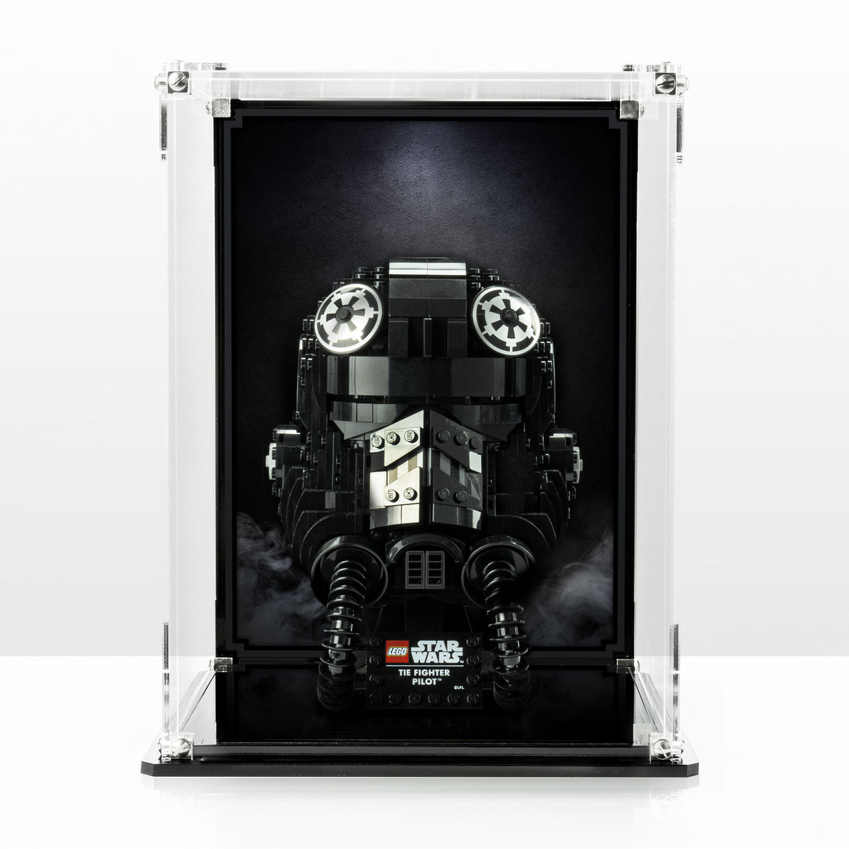 クラウド・ストライフ　ショーケース　Foil 42 Display Case for LEGO Star Wars TIE Fighter pilot helmet 75274