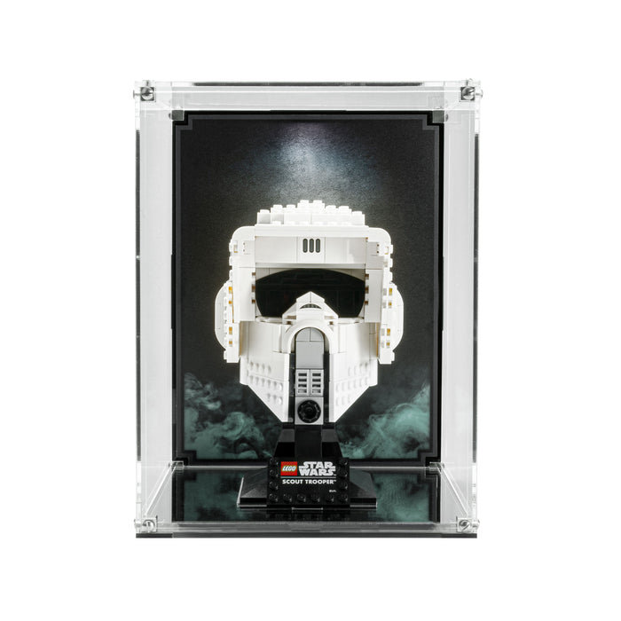 Wall Mounted Display Case for LEGO® Scout Trooper Helmet (75305)