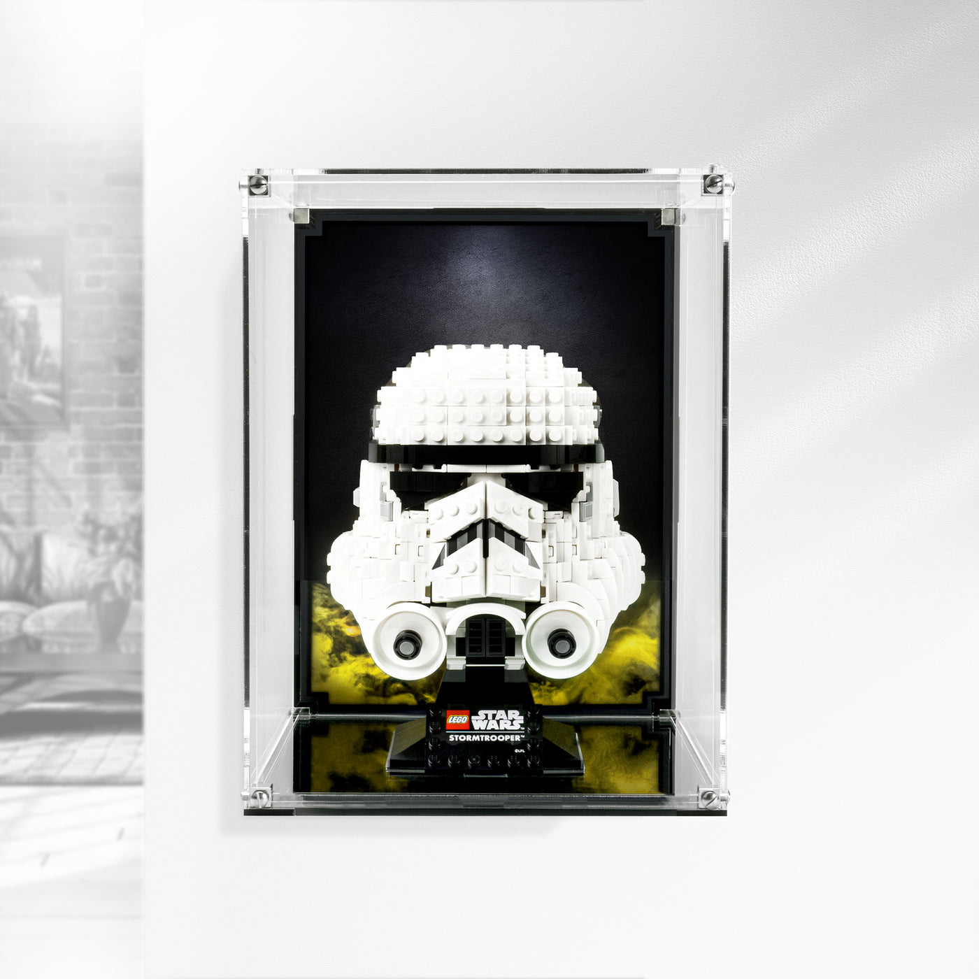 Wall Mounted Display Case for LEGO® Star Wars Stormtrooper Helmet (752 ...