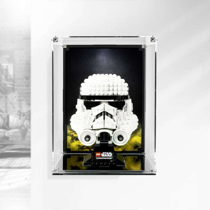Wall Mounted Display Case for LEGO® Stormtrooper Helmet (75276)