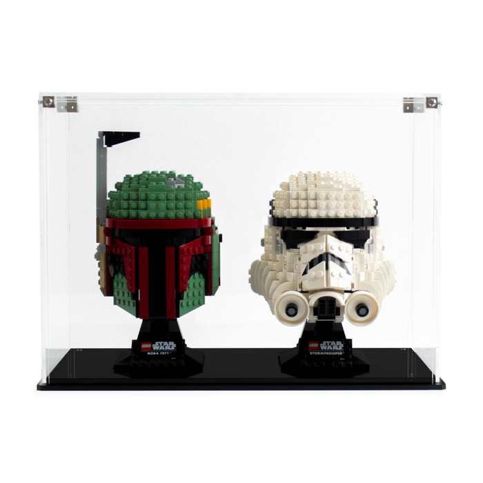 Dual display case for two LEGO Star Wars™: Helmets (75274 75276 75277) - Wicked Brick