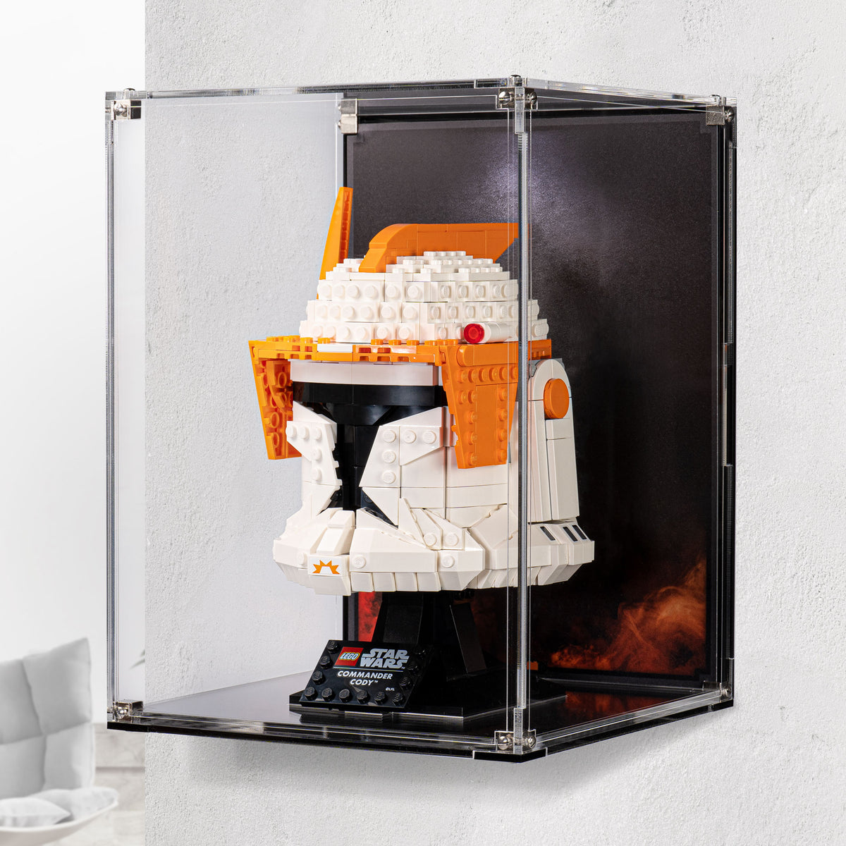 ワーコレ Wall Mounted Display Case for LEGO® Star Wars Commander Cody
