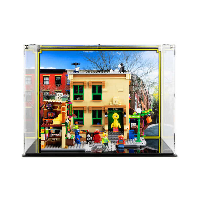 Display case for LEGO® Ideas: 123 Sesame Street (21324)