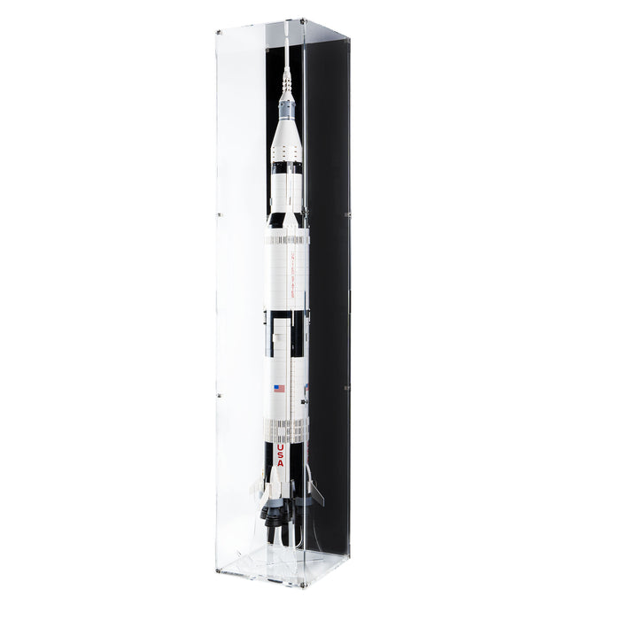 Wall Mounted Display Case (vertical) for LEGO® Ideas: NASA Apollo Saturn V (92176)