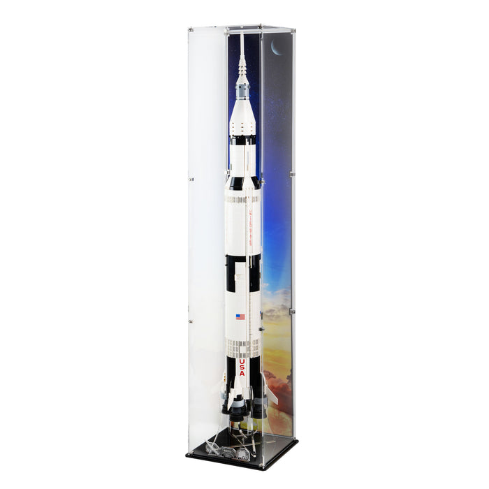 Display Case (vertical) for LEGO® Ideas: NASA Apollo Saturn V (92176)