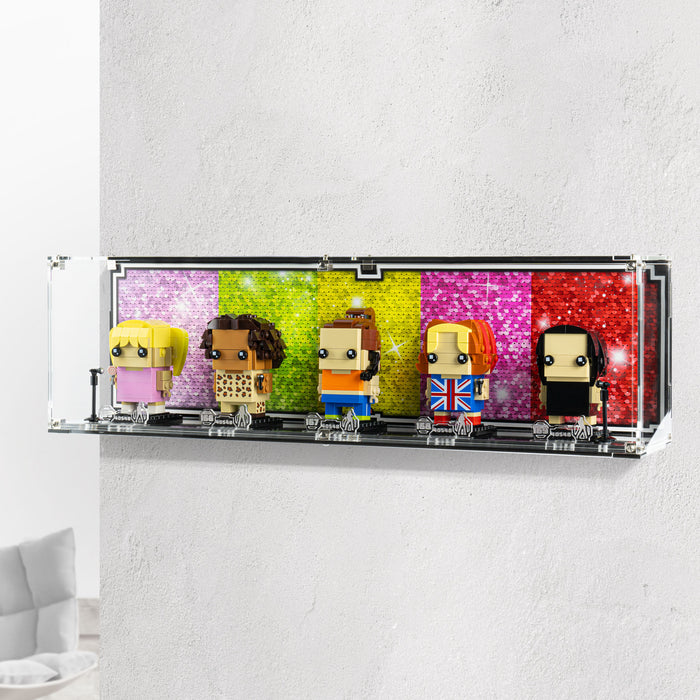 Wall Mounted Display Case for LEGO® Brickheadz Spice Girls Tribute (40548)