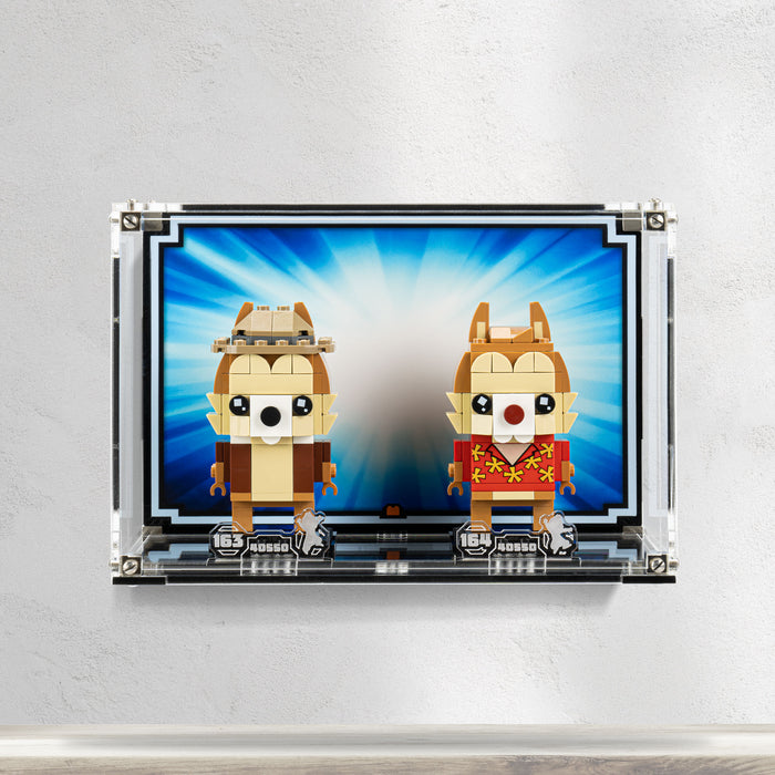 Wall Mounted Display Case for LEGO® Brickheadz Chip & Dale (40550)