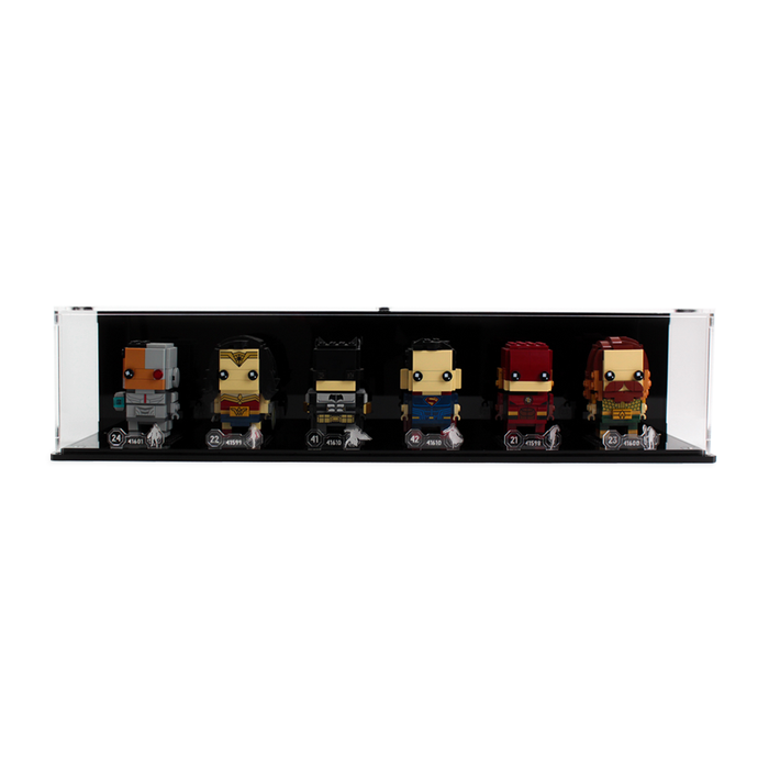 Display case for six LEGO® Brickheadz