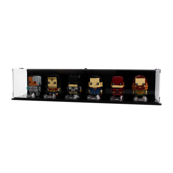 Display case for six LEGO® Brickheadz
