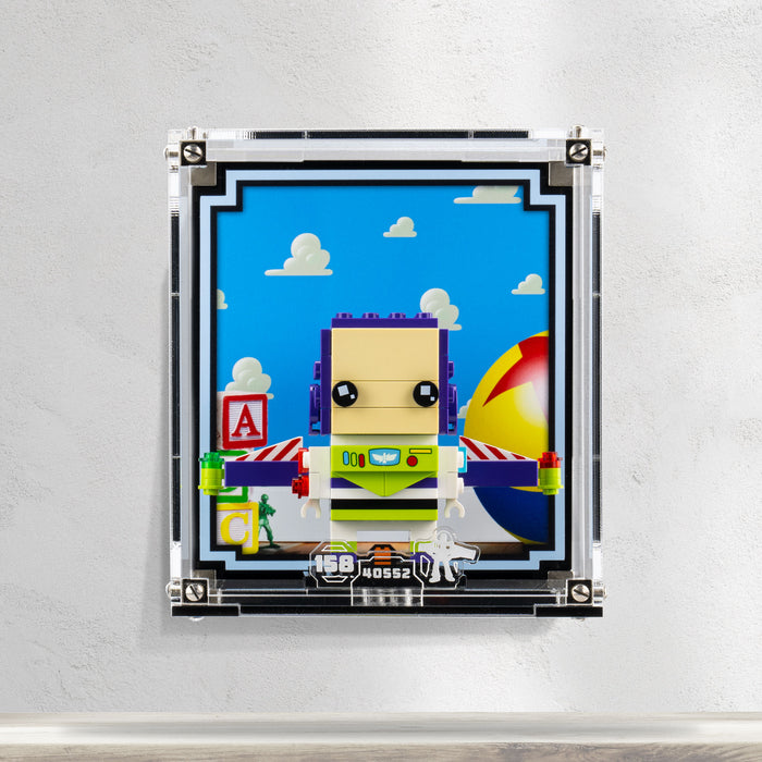 Wall Mounted Display Case for LEGO® Brickheadz Buzz Lightyear (40552)