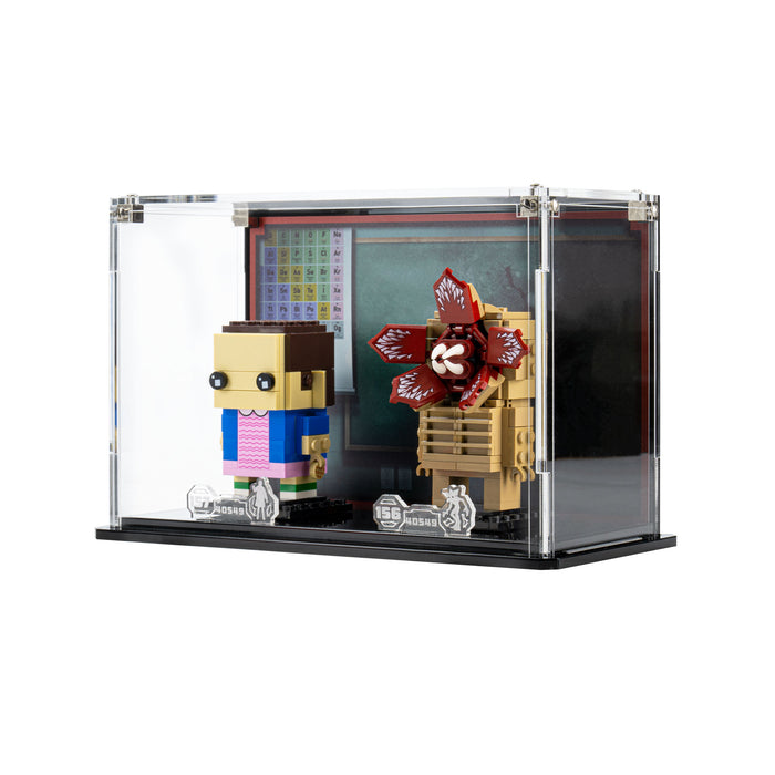 Display Case for LEGO® Brickheadz Demogorgan & Eleven (40549)