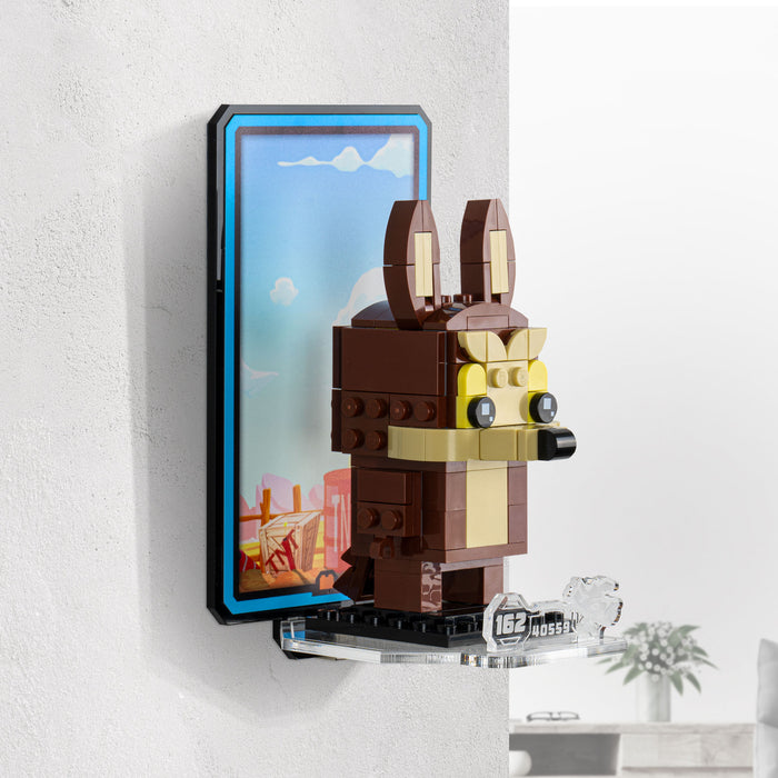 Wall Mounted Display for LEGO® Brickheadz Road Runner & Wile. E. Coyote (40559)