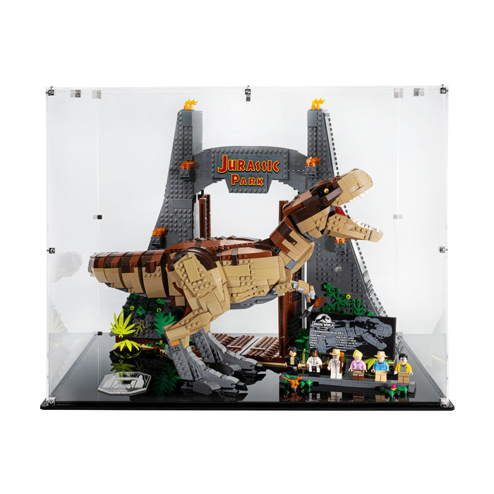 Display case for LEGO® Jurassic Park: T. rex Rampage (75936)