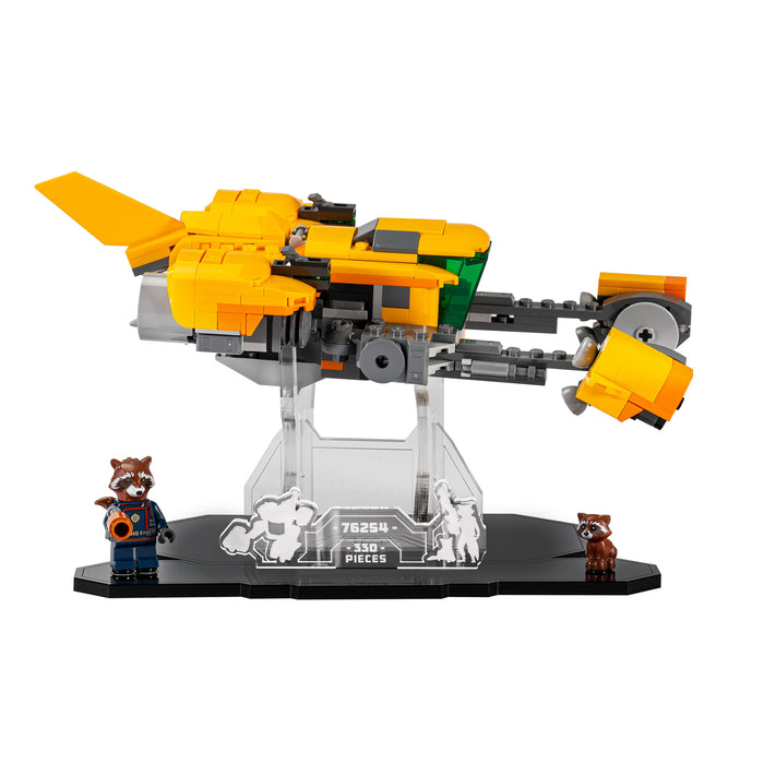 Display stand for LEGO® Marvel Baby Rocket's Ship (76254)