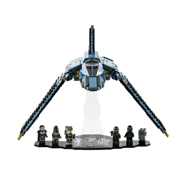 Display stand for LEGO® Star Wars™ The Bad Batch™ Attack Shuttle (75314)
