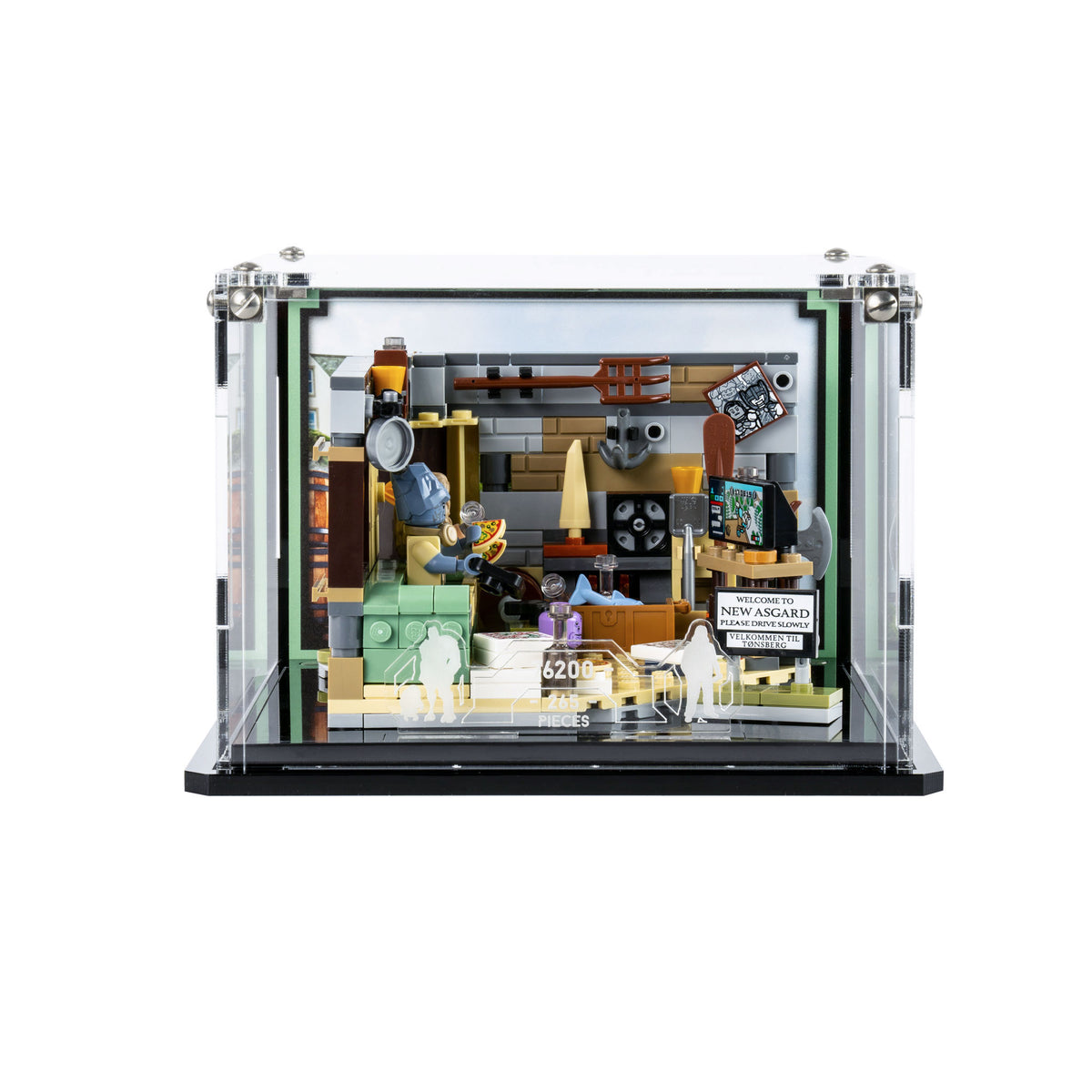 Display Case for LEGO® Marvel: Bro Thor's New Asgard (76200