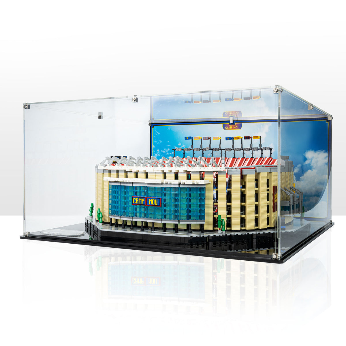 Display Case for LEGO Creator Expert Camp Nou – FC Barcelona 10284 — Wicked Brick