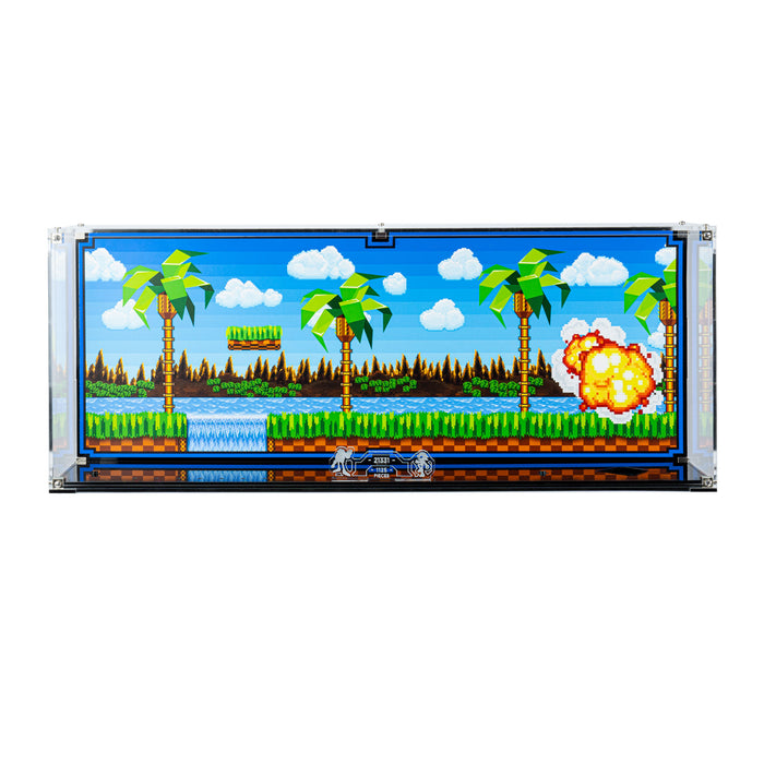 Wall Mounted Display case for LEGO® IDEAS: Sonic the Hedgehog™ – Green Hill Zone (21331)